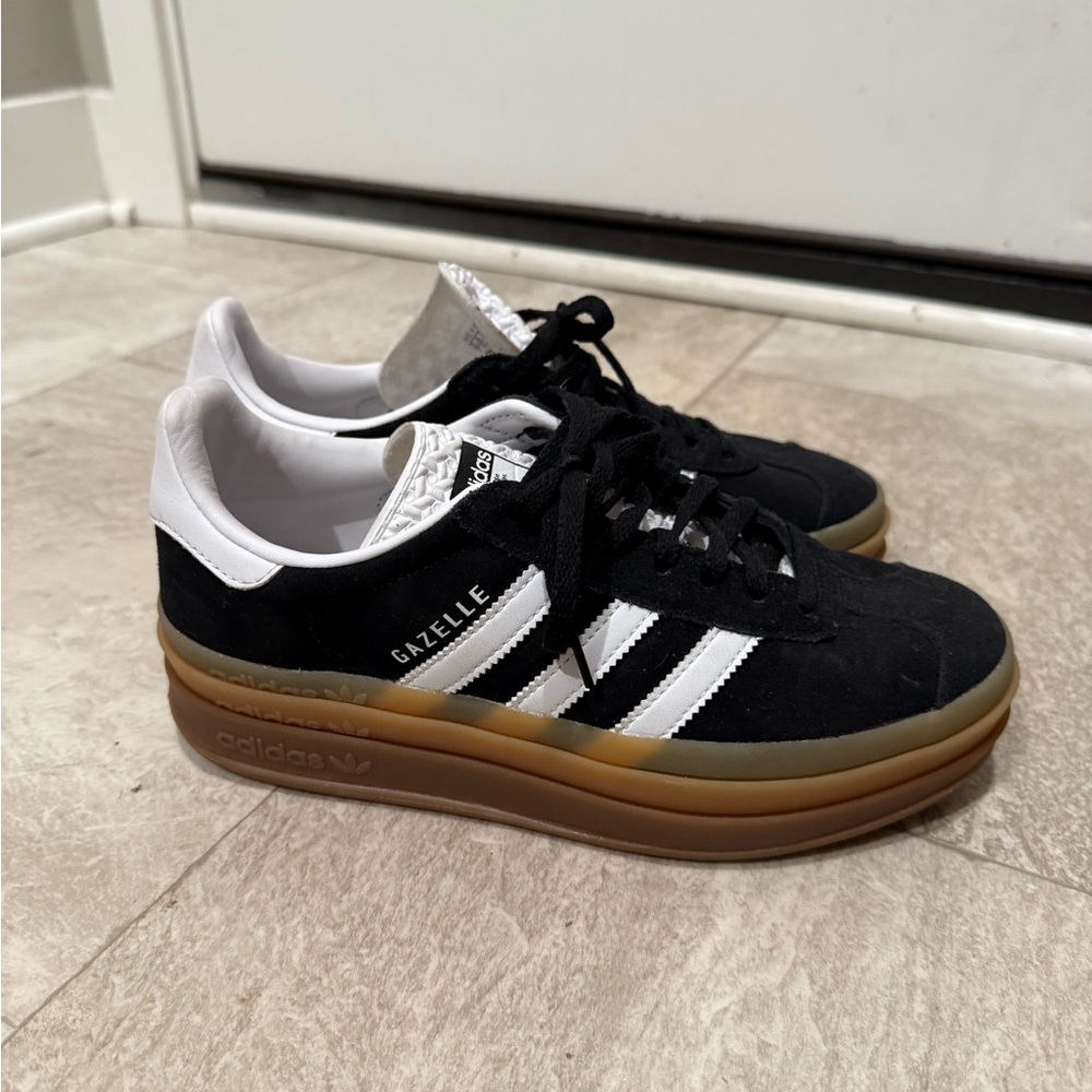 Adidas Gazelle Women's Black and White Sneakers